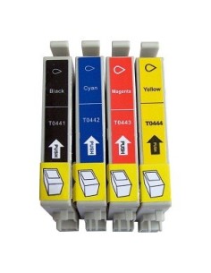  epson T0441/2/3/4 pack cartuchos compatibles  c64 - c66 - cx3650 - c86 - c84 -cx 6600