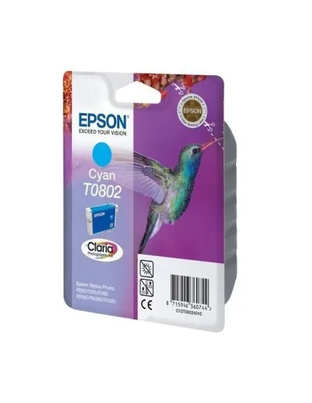 cartucho original cián Epson T0802