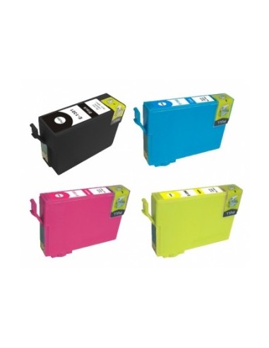 T1301/2/3/4 EPSON Pack Ahorro 4 tintas compatibles Epson T1301 - T1302 - T1303 - T1304