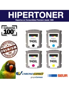 HP 940XL pack cartuchos compatibles alta capacidad HP 940XL BK/C/M/Y (con chip) 2