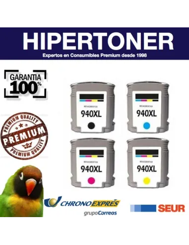HP 940XL pack cartuchos compatibles alta capacidad HP 940XL BK/C/M/Y (con chip)