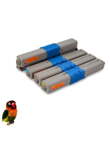 PACK 4 tóners compatibles Oki C310/C330/C510/C530/MC351/MC361/MC561