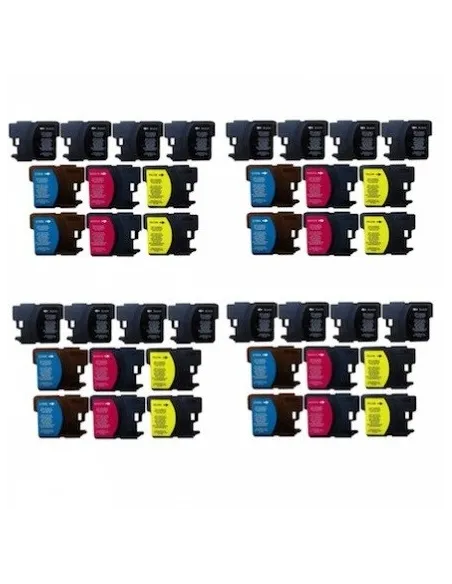 Brother LC1280 pack 40 cartuchos tinta compatibles (bk-c-m-y)