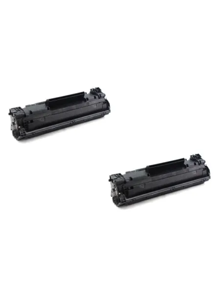 CF283A pack 2 Toner compatibles HP HP LASERJET PRO M125 / M126 / M127 / M128