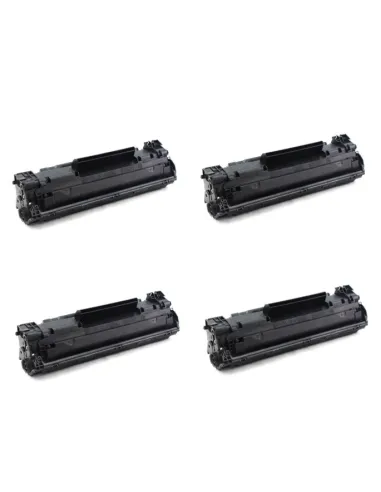 HP CF283A pack 4 Toner compatibles HP HP LASERJET PRO M125 / M126 / M127 / M128