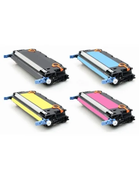  HP pack 4 toners compatibles HP Q6470A-Q7581A-Q7582A-Q7583A