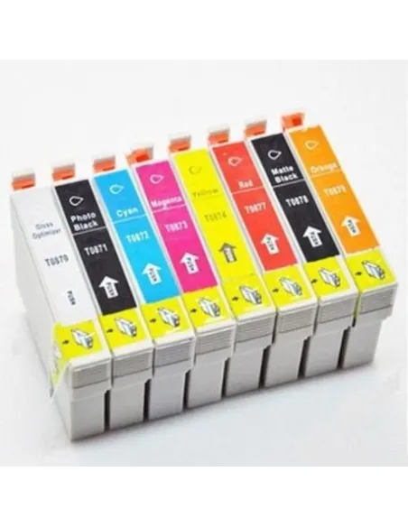 EPSON STYLUS PHOTO R1900 pack 8 tintas compatibles (1 por color)