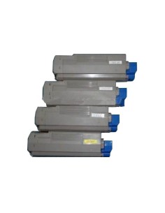 Oki C5850/C5950/MC560 pack 4 toners compatibles Oki C5850/C5950/MC560