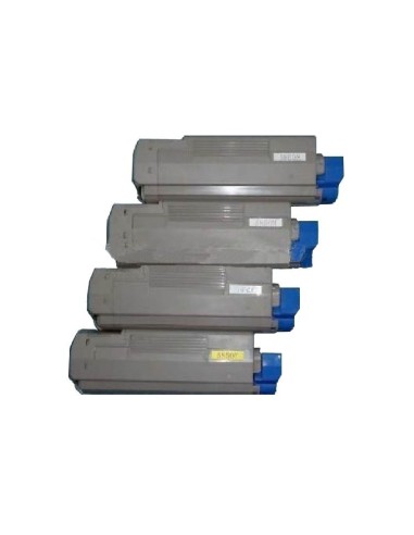 Oki C5850/C5950/MC560 pack 4 toners compatibles Oki C5850/C5950/MC560