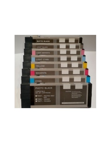 PACK 8 TINTAS EPSON STYLUS PRO 4000 / PRO 7600 / PRO 9600 compatibles