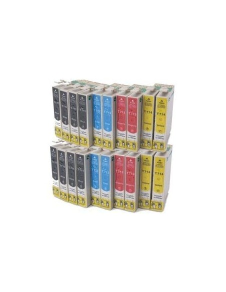  epson T0441/2/3/4 pack 20 cartuchos compatibles  c64 - c66 - cx3650 - c86 - c84 -cx 6600