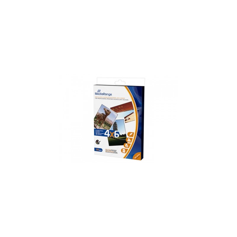 Papel fotográfico Mediarange 10x15 cm   pack 50 hojas mrink104  