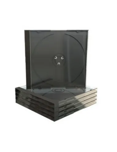 MediaRange Caja CD Jewel Bandeja Negra Pack 5 ud