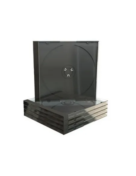 MediaRange Caja CD Jewel Bandeja Negra Pack 5 ud