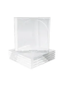 MediaRange Caja CD Jewel 2 discos Bandeja Transparente Pack 5 ud