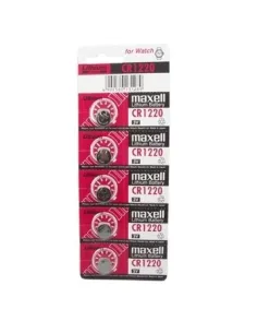 PILAS LITIO MAXEL CR1220 PACK 5 UNIDADES