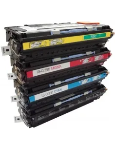 Q2670-Q2681A/2-3 HP pack 4 tóners compatibles HP Q2670A-Q26871A-Q2682A-Q2683A 2