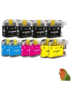 LC223 BROTHER PACK 10 cartuchos compatibles (BK-C-M-Y)