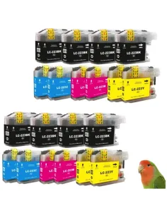 20 Tintas para Brother LC223 MFC-J4420DW J4620DW J680DW J880 DCP-J4120DW J562DW