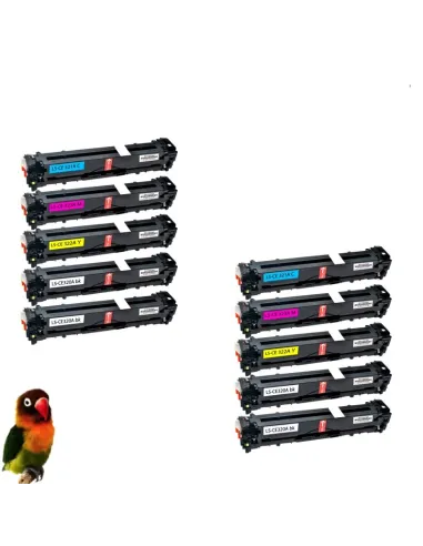 HP CE320/1/2/3 HP 128A PACK 8 toner compatibles LASERJET CP1525 CM1415 CP1525