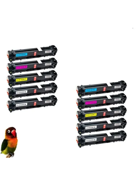HP CE320/1/2/3 HP 128A PACK 8 toner compatibles LASERJET CP1525 CM1415 CP1525