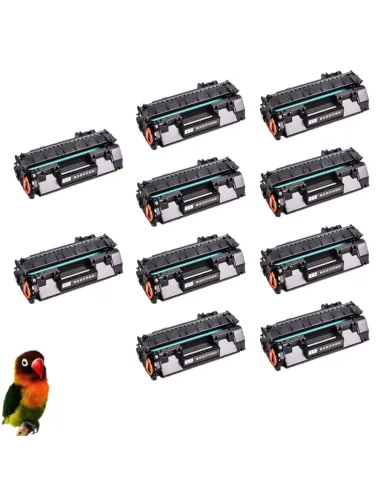 pack 10 toners HP CE505A / TONER 05A compatibles HP Laserjet  P2035 P2055