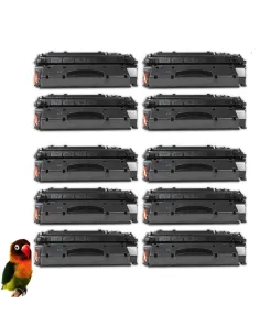 10 x HP CE505X / HP 05X  toner compatible HP Laserjet  P2050 P2053  P2055 P2057
