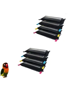Pack 8 toner compatibles para Samsung CLP320/CLP325/CLX3180/CLX3185 CLT-4072S