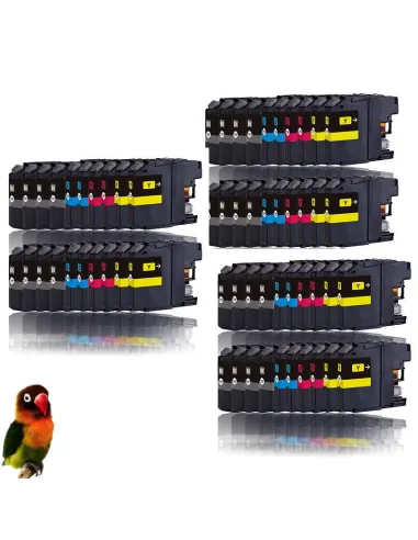 BROTHER LC123/LC121 DCP-J4110 MFC-J4510 MFC-J650 PACK 60 TINTAS compatibles