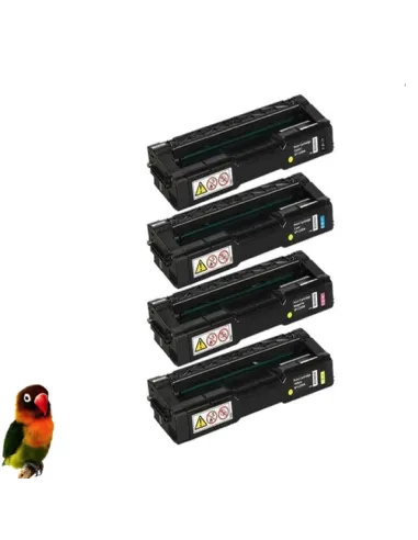 pack 4 Toner para Ricoh Aficio SPC252 / SP-C252 / SP C252  compatibles