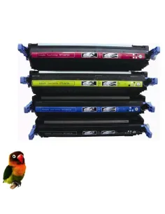 Q6470A/1/2/3 HP pack 4 toners compatibles HP Q6470A-Q6471A-Q6472A-Q6473A