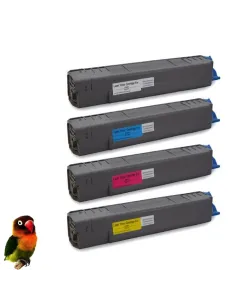 OKI C831 / C841  PACK 4 Toner compatibles  BK-C-M-Y 