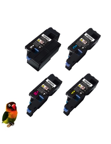 DELL C1660 / C1660W PACK 4 TONERS COMPATIBLES