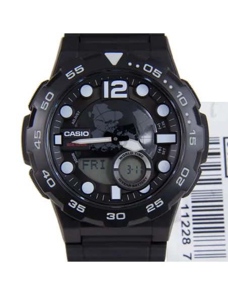 reloj hombre Casio AEQ-100W-1A Hora Mundial - Correa resina