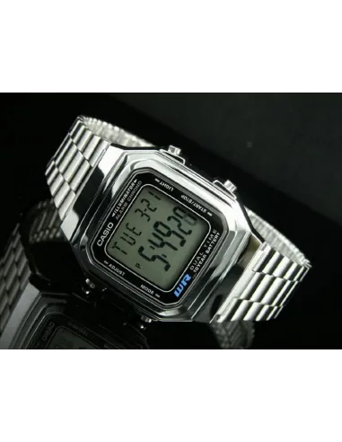 reloj Casio clásico A178WA-1 plateado