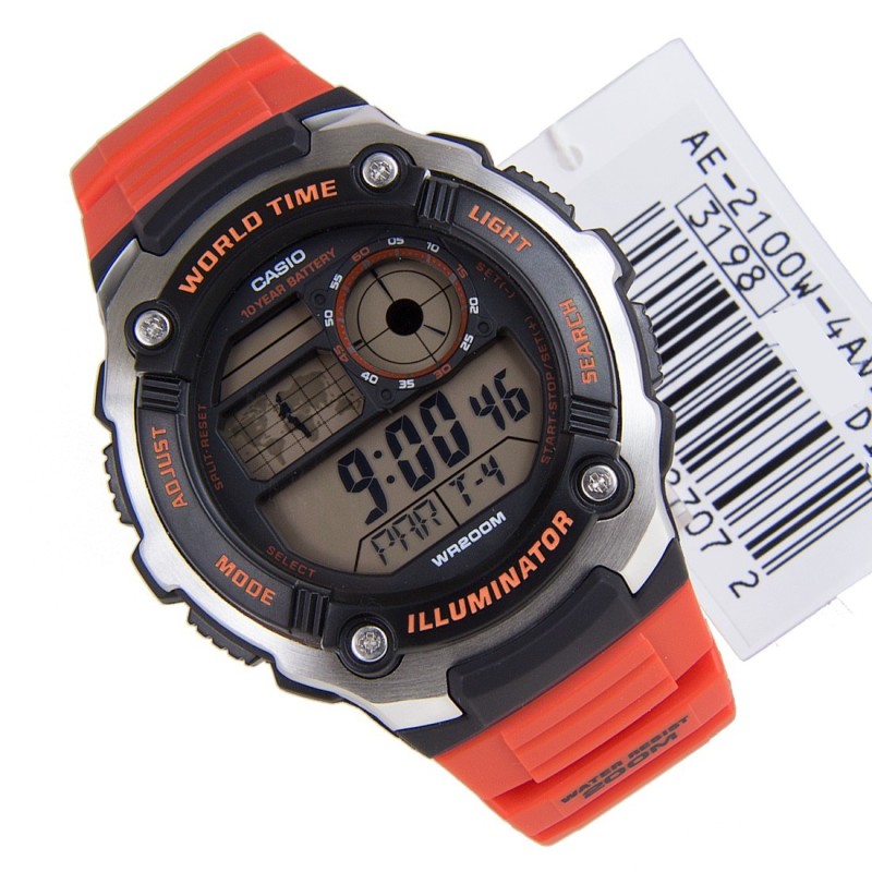 Reloj Casio World Time AE-2100W-4A