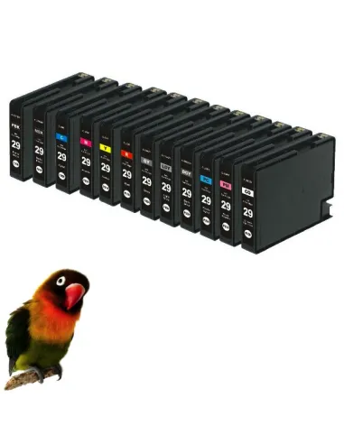 12 tintas PGI-29 compatibles para Canon Pixma PRO 1 PGI29