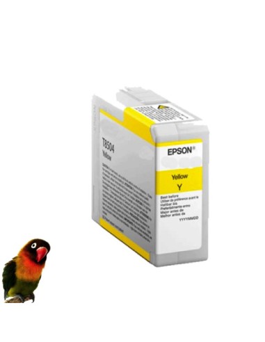T8504 EPSON  AMARILLO TINTA PIGMENTADA COMPATIBLE SureColor SC-P800