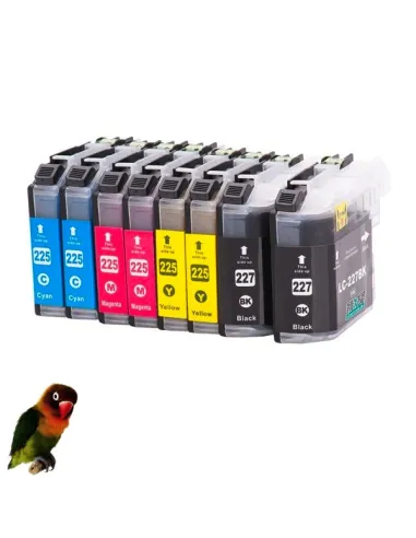 BROTHER LC529xl /LC525XL 4 tintas compatibles DCP-J100 / DCP-J105 / MFC-J200