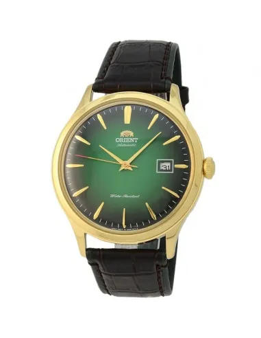 reloj hombre automático Orient Bambino FAC08002F verde cuero