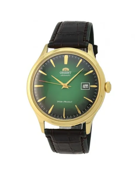 reloj hombre automático Orient Bambino FAC08002F verde cuero