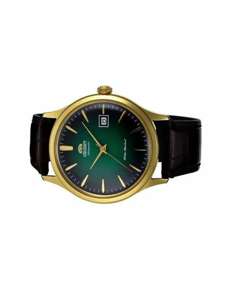 reloj hombre automático Orient Bambino FAC08002F verde cuero