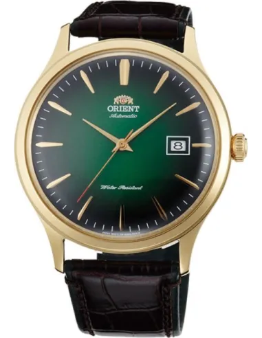 reloj hombre automático Orient Bambino FAC08002F verde cuero