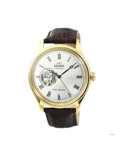 reloj hombre automático Orient FAG00002W Open Heart cuero