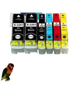 T3351/T3361/2/3/4 PACK 5 cartuchos compatibles Epson Xpression XP 530 XP 630 XP 635 XP 830	