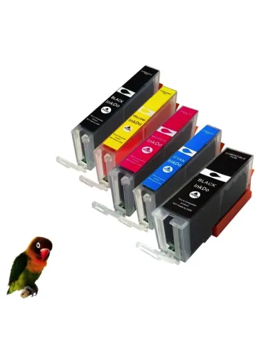 pack 5 tintas compatibles x CANON PIXMA TR7550 TR8550 TS6150 TS6151