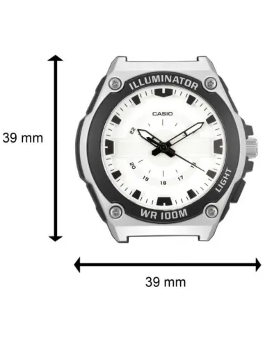 Reloj analogico mwc-100h-7av CASIO caballero resistente 100 metros