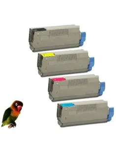pack 4 Toner  compatibles con OKI C612