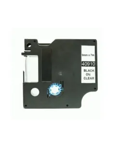 DYMO D1 40910 NEGRO / TRANSPARENTE CINTA ROTULADORA COMPATIBLE