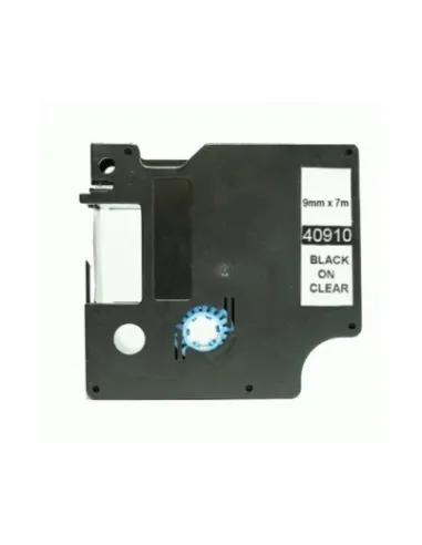 DYMO D1 40910 NEGRO / TRANSPARENTE CINTA ROTULADORA COMPATIBLE